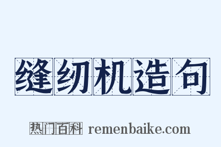 缝纫机造句是什么意思的图片